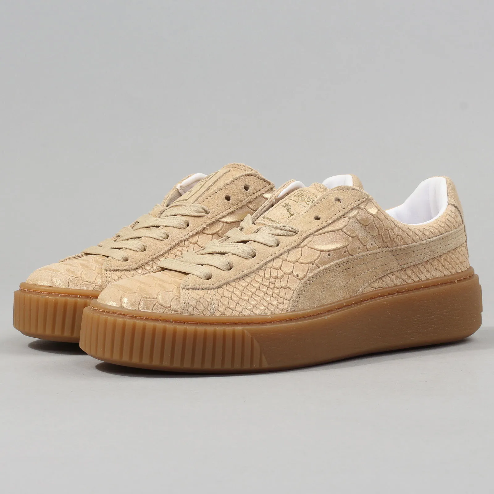 PUMA PLATFORM EXOTSKIN WN'S NATURAL VACHETTA  GOLD