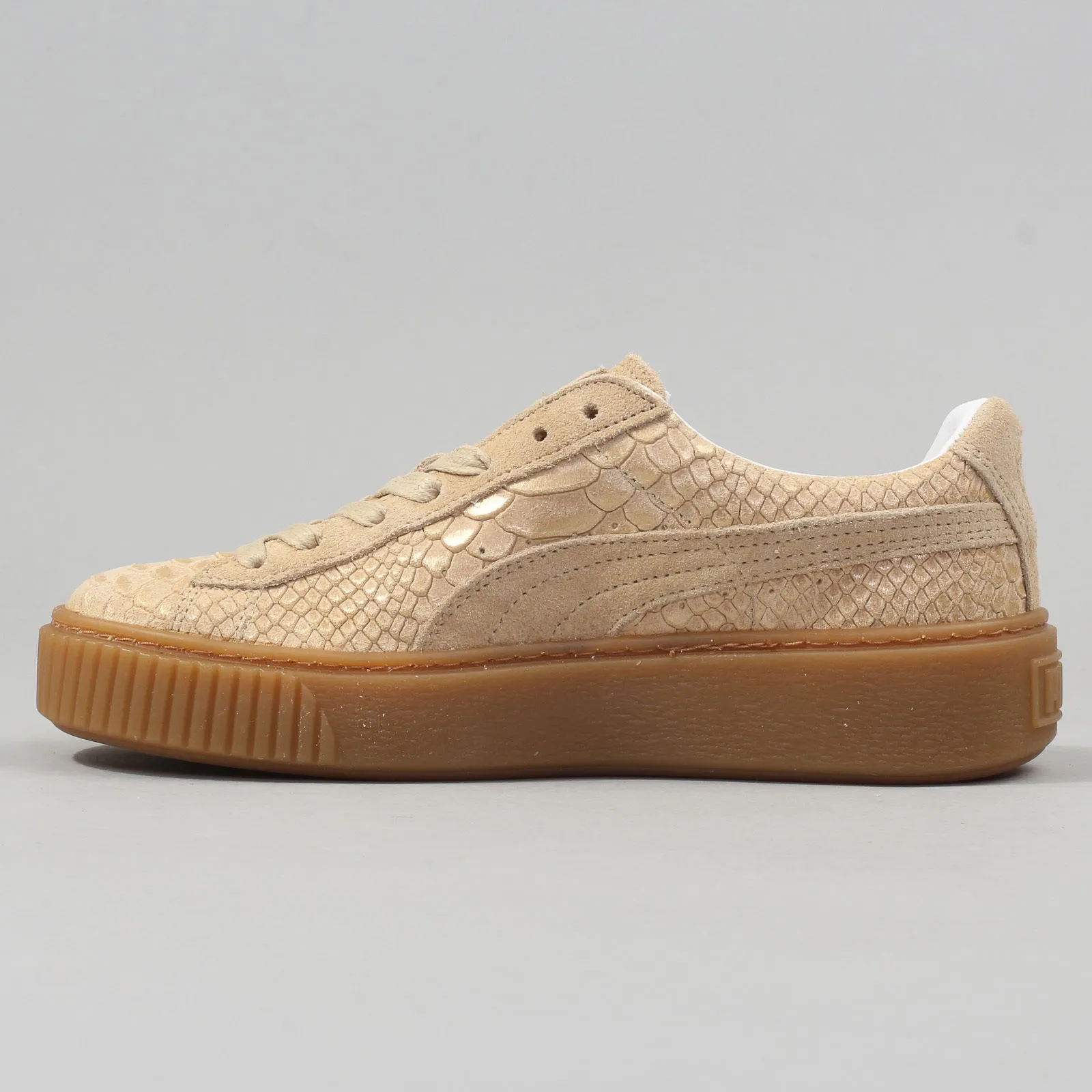 PUMA PLATFORM EXOTSKIN WN'S NATURAL VACHETTA  GOLD