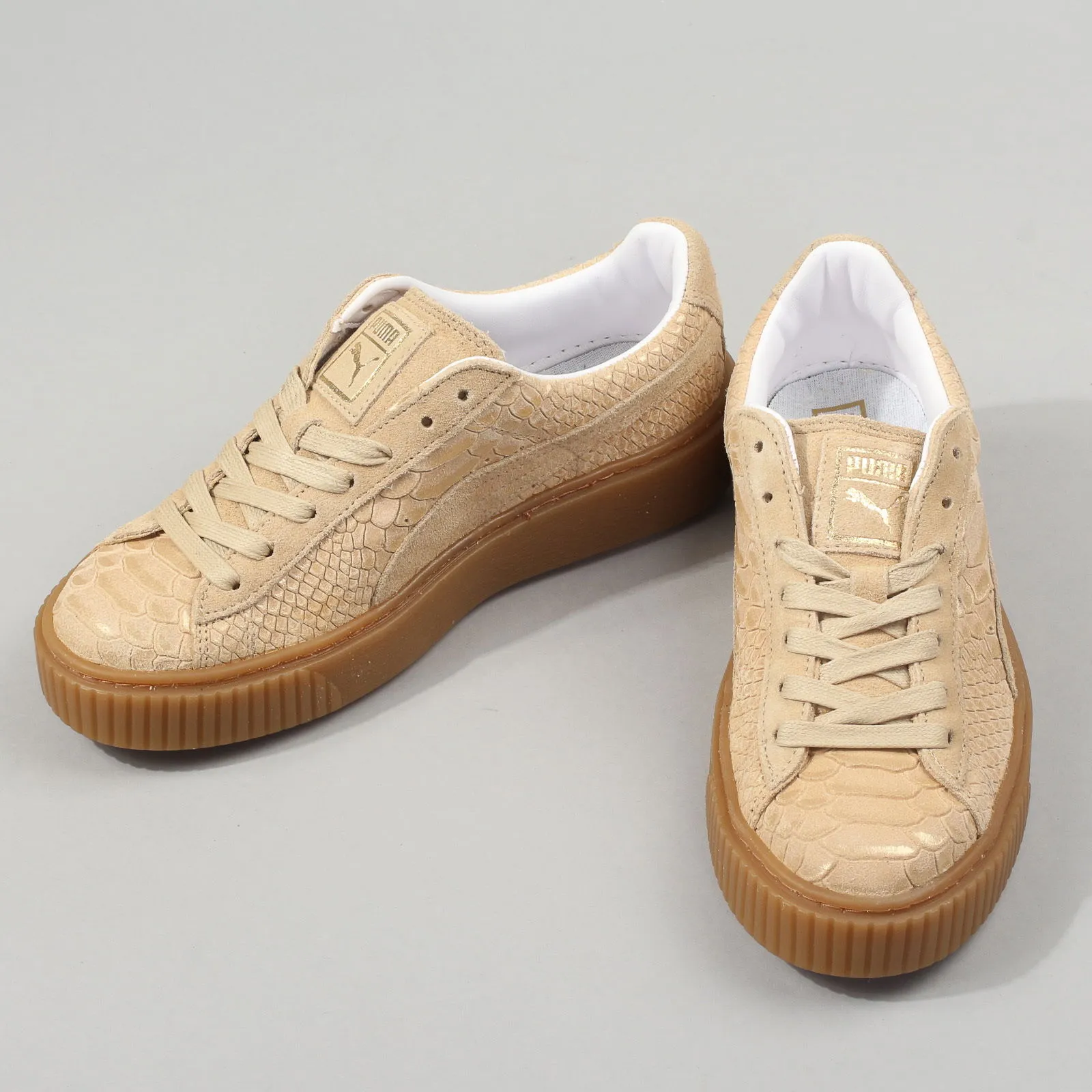 PUMA PLATFORM EXOTSKIN WN'S NATURAL VACHETTA  GOLD
