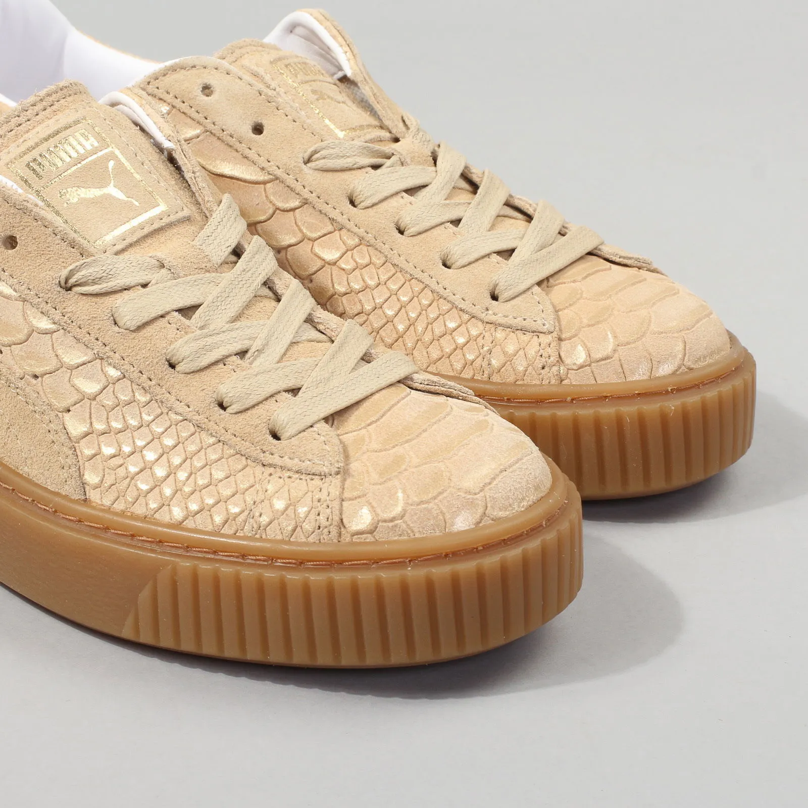 PUMA PLATFORM EXOTSKIN WN'S NATURAL VACHETTA  GOLD