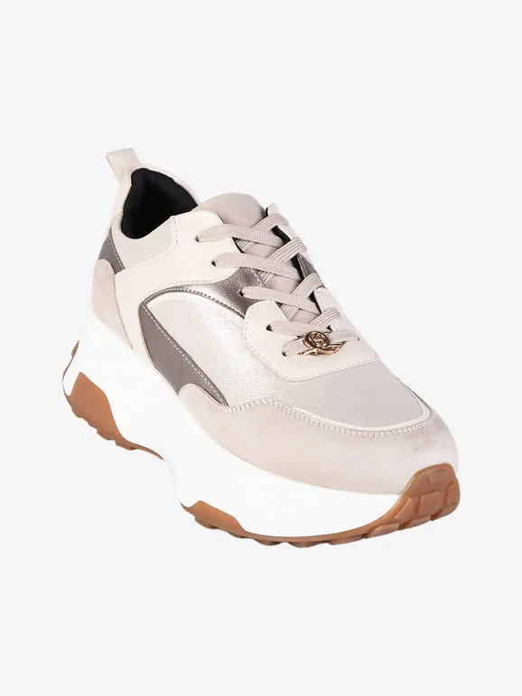 Queen Helena Zapatillas de mujer con cordones y plataforma.