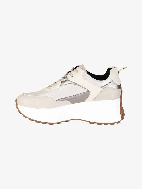 Queen Helena Zapatillas de mujer con cordones y plataforma.