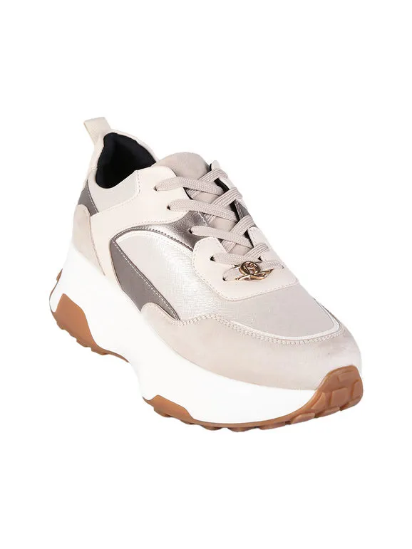 Queen Helena Zapatillas de mujer con cordones y plataforma.