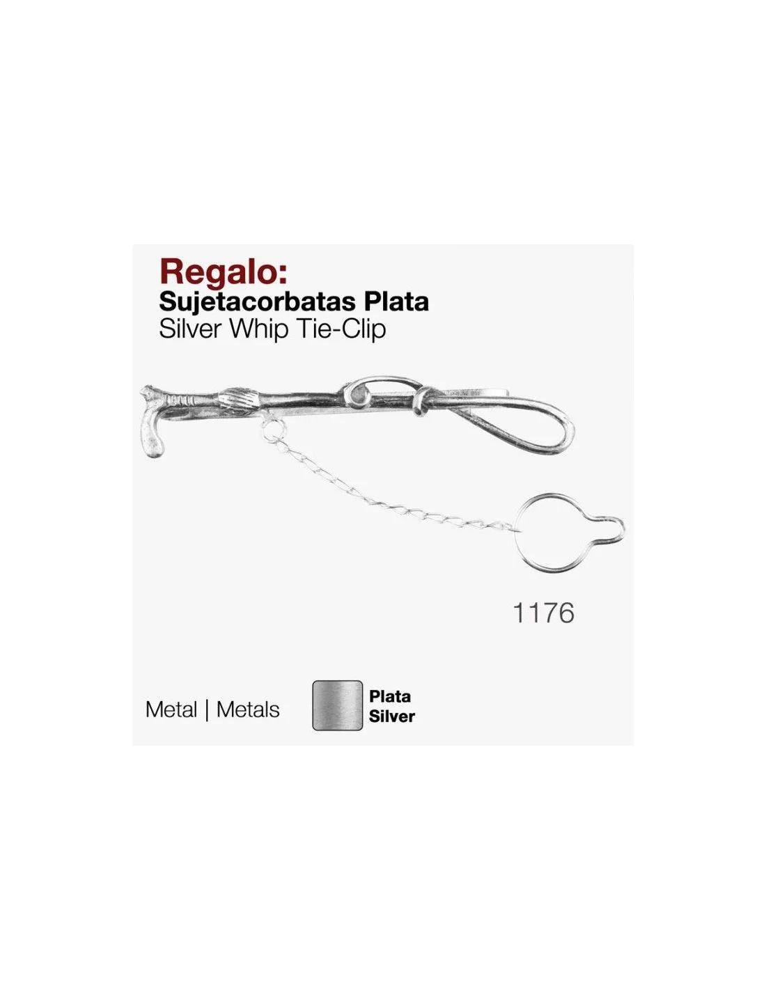 Regalo Sujetacorbatas Plata 1176