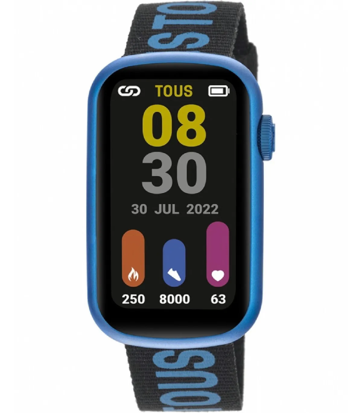RELOJ SMARTWATCH TOUS CORREA NYLON/SILICONA AZUL/NEGRO TBAND  200351090
