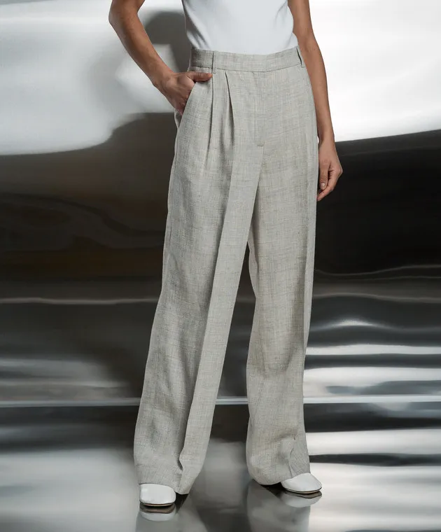 Rohe Gray pants with linen