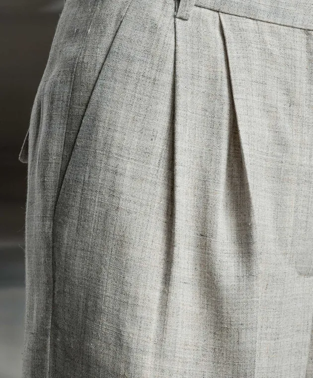 Rohe Gray pants with linen