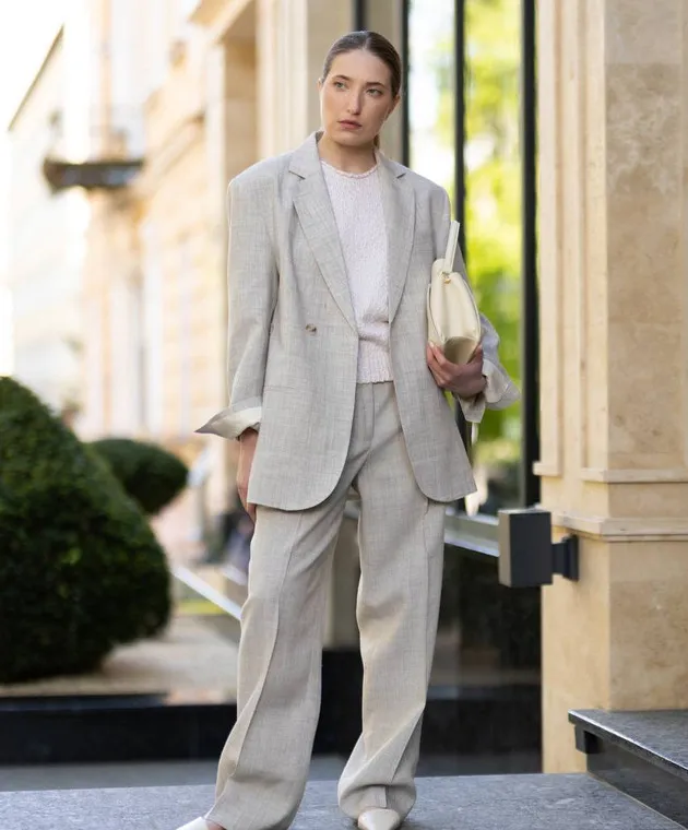 Rohe Gray pants with linen