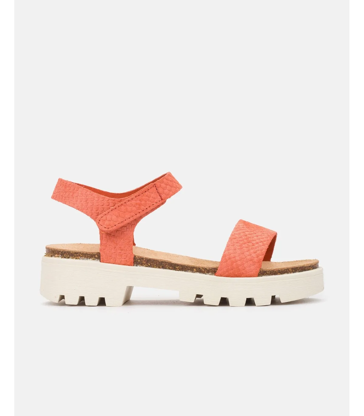 SANDALIA PLANA MANGO013 NARANJA
