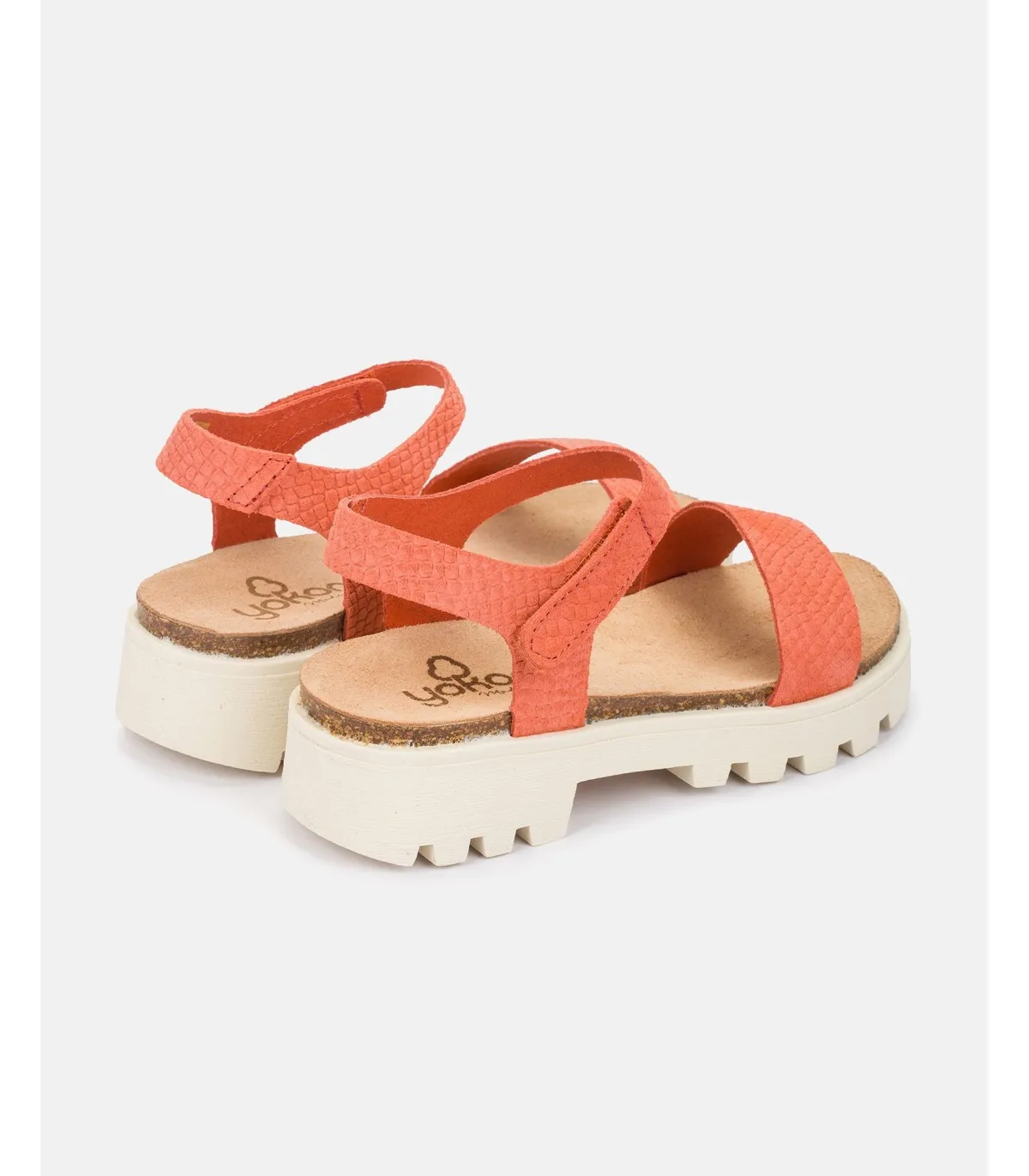 SANDALIA PLANA MANGO013 NARANJA