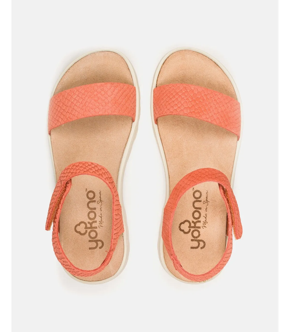 SANDALIA PLANA MANGO013 NARANJA
