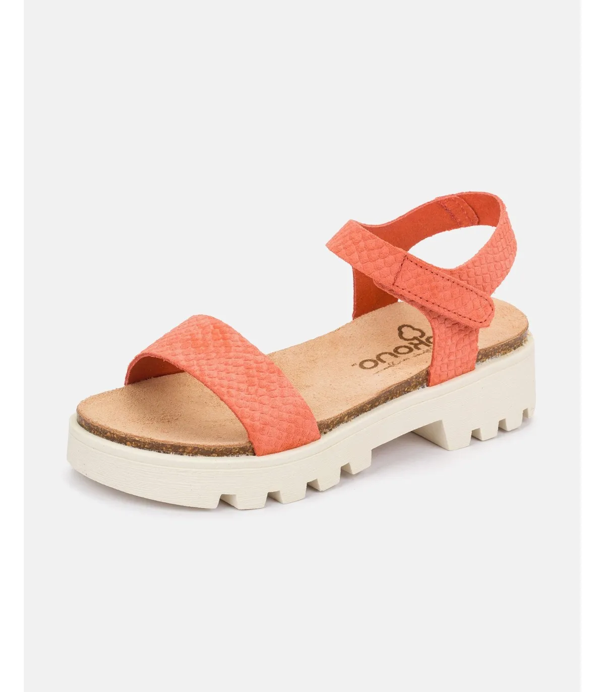 SANDALIA PLANA MANGO013 NARANJA