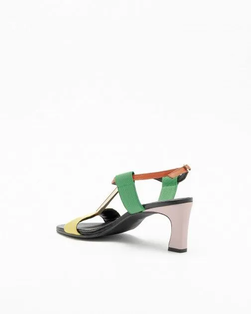 Sandalias de tacón alto Daniele Ancarani PUFF Amarillo
