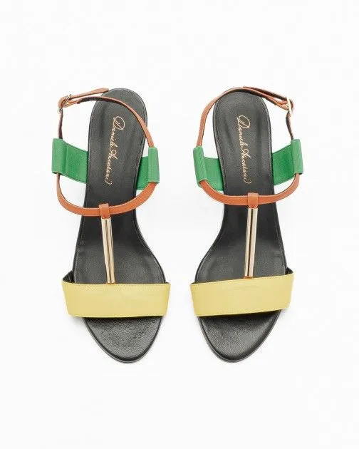 Sandalias de tacón alto Daniele Ancarani PUFF Amarillo