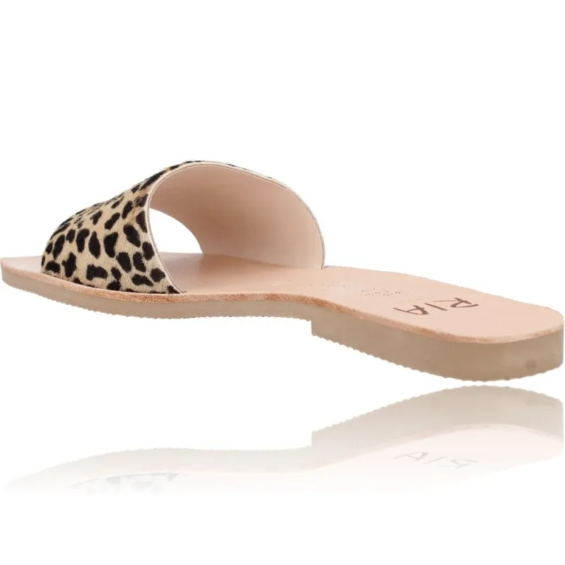 Sandalias Planas para Mujer de Ria Menorca 40402 Melbourne Leopardo