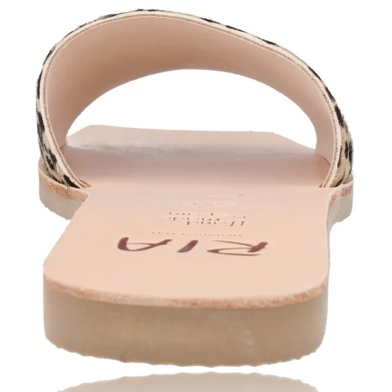 Sandalias Planas para Mujer de Ria Menorca 40402 Melbourne Leopardo