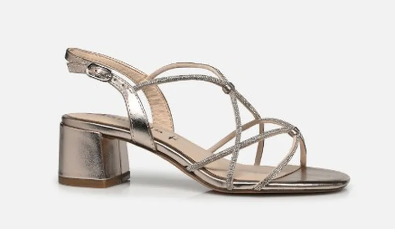 Sandalias Y Zue Tamaris 28236 piel vegana blanco
