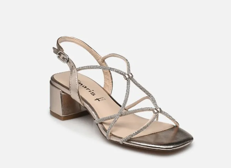 Sandalias Y Zue Tamaris 28236 piel vegana blanco