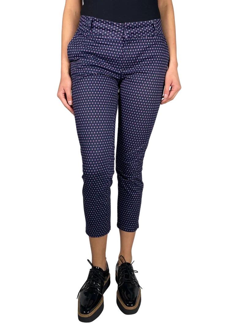 SAVILLE ROW Pantalón Azul Estampado