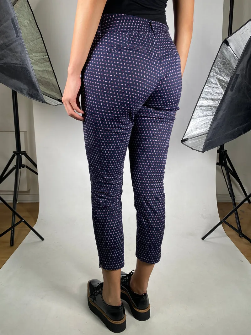 SAVILLE ROW Pantalón Azul Estampado