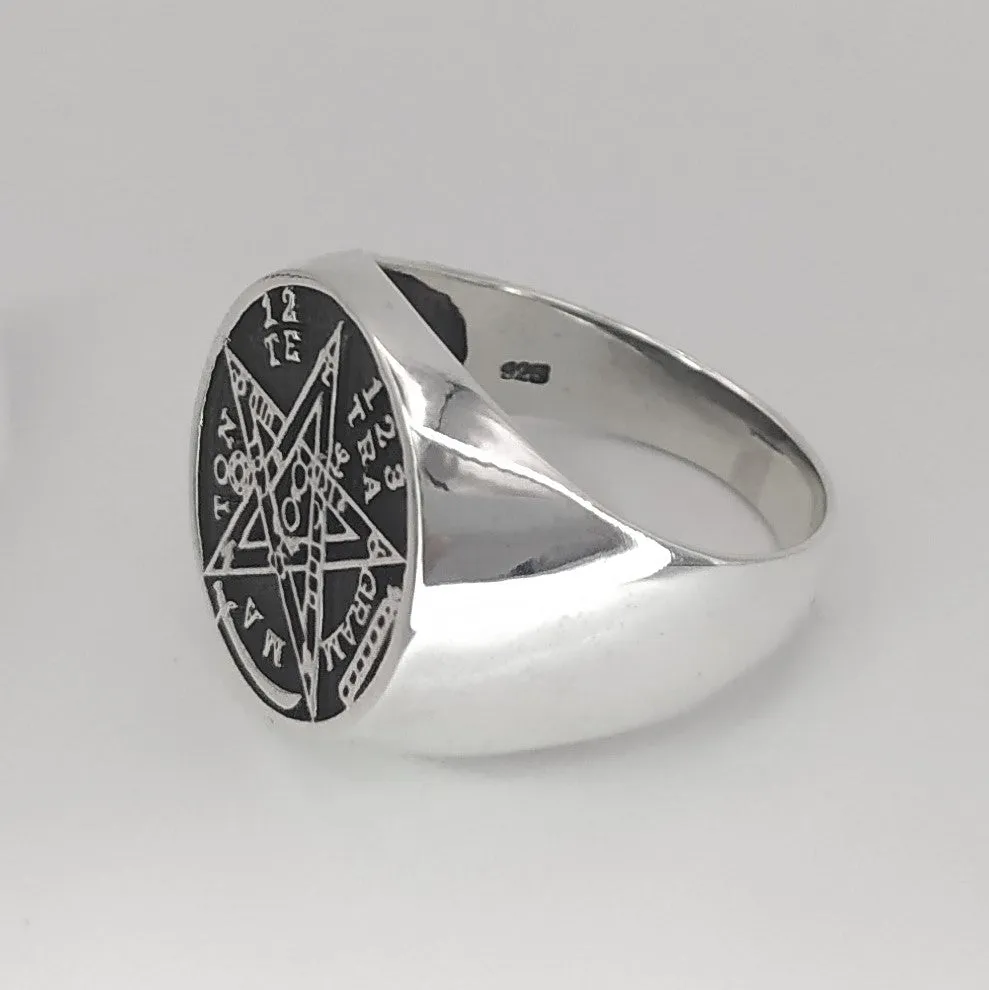 Sello plata tetragramatón