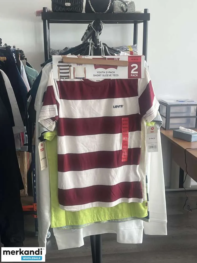 SET DE 2 CAMISETAS INFANTILES LEVI'S 100% ALGODóN  TALLAS S, M, L Y XL  100% ORIGINALES