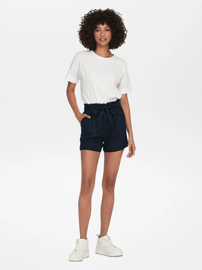 SHORT DE LINO 'JDY'  AZUL