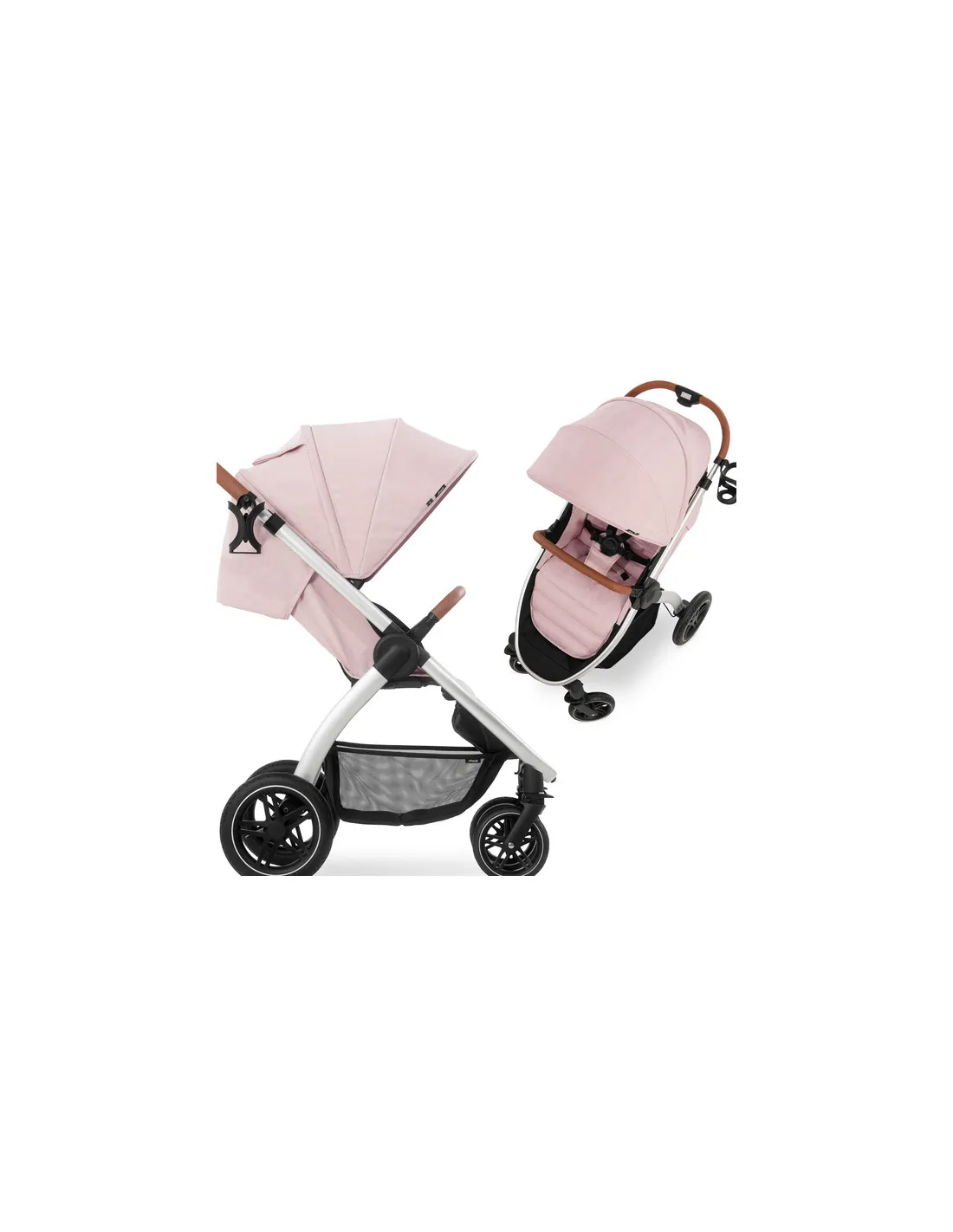 Silla de paseo Uptown rosa de Hauck elegante todoterreno