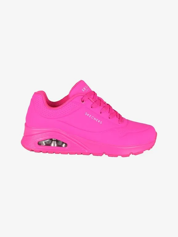 Skechers NIGHT SHADES Zapatillas fluorescentes con cordones para mujer