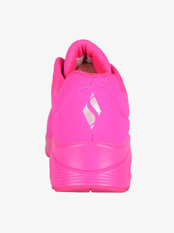 Skechers NIGHT SHADES Zapatillas fluorescentes con cordones para mujer