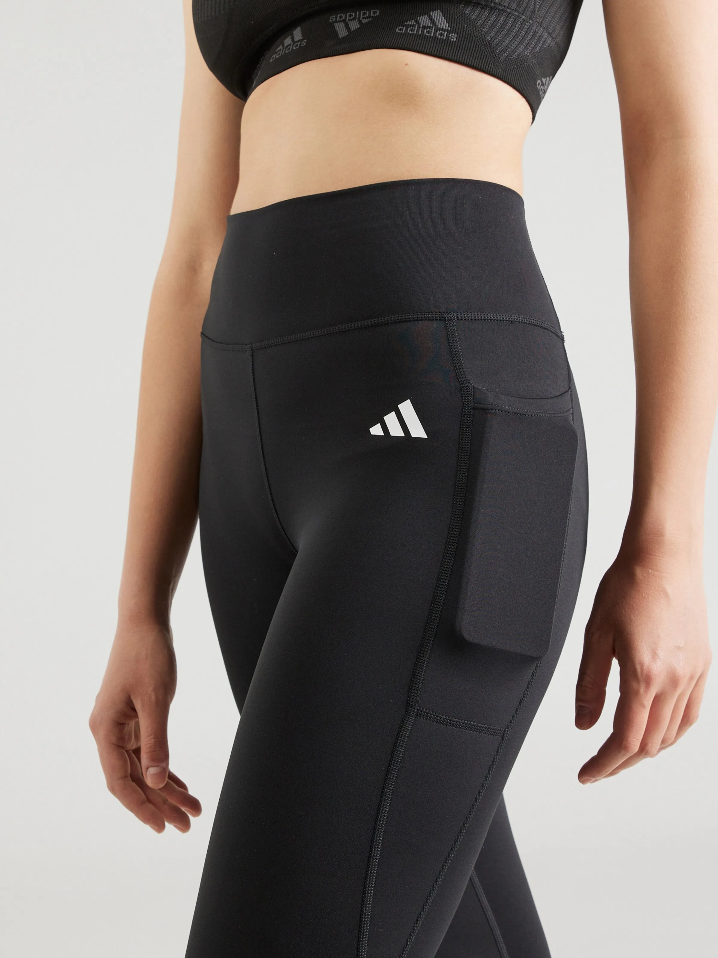 Skinny Pantalón deportivo 'OPT ESS' ADIDAS PERFORMANCE en Negro