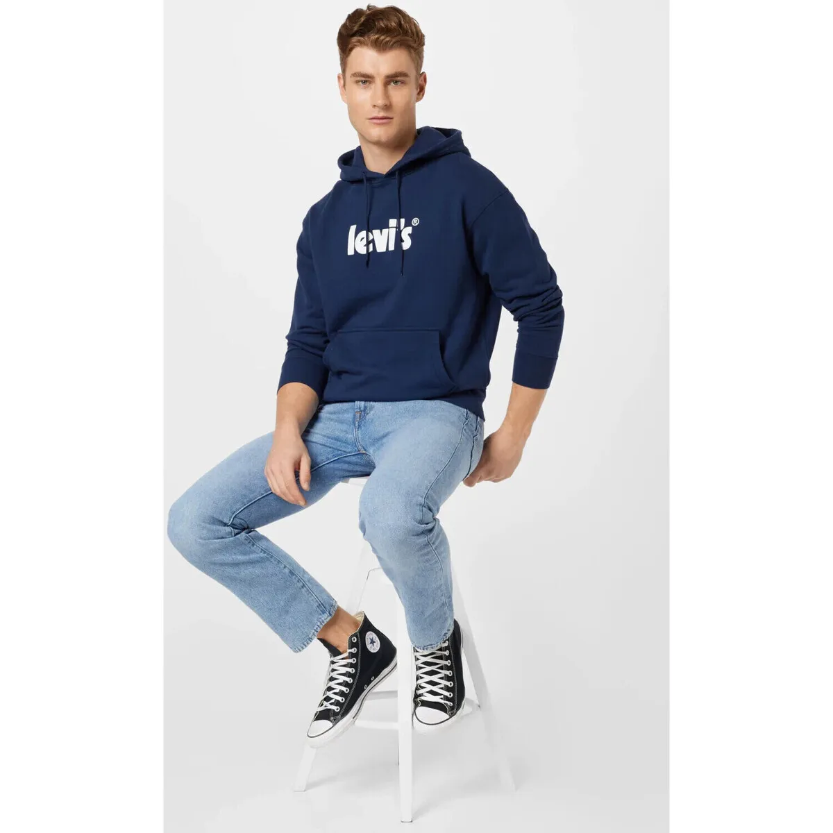 SUDADERA LEVI'S® RELAXED GRAPHIC BLUE HOMBRE