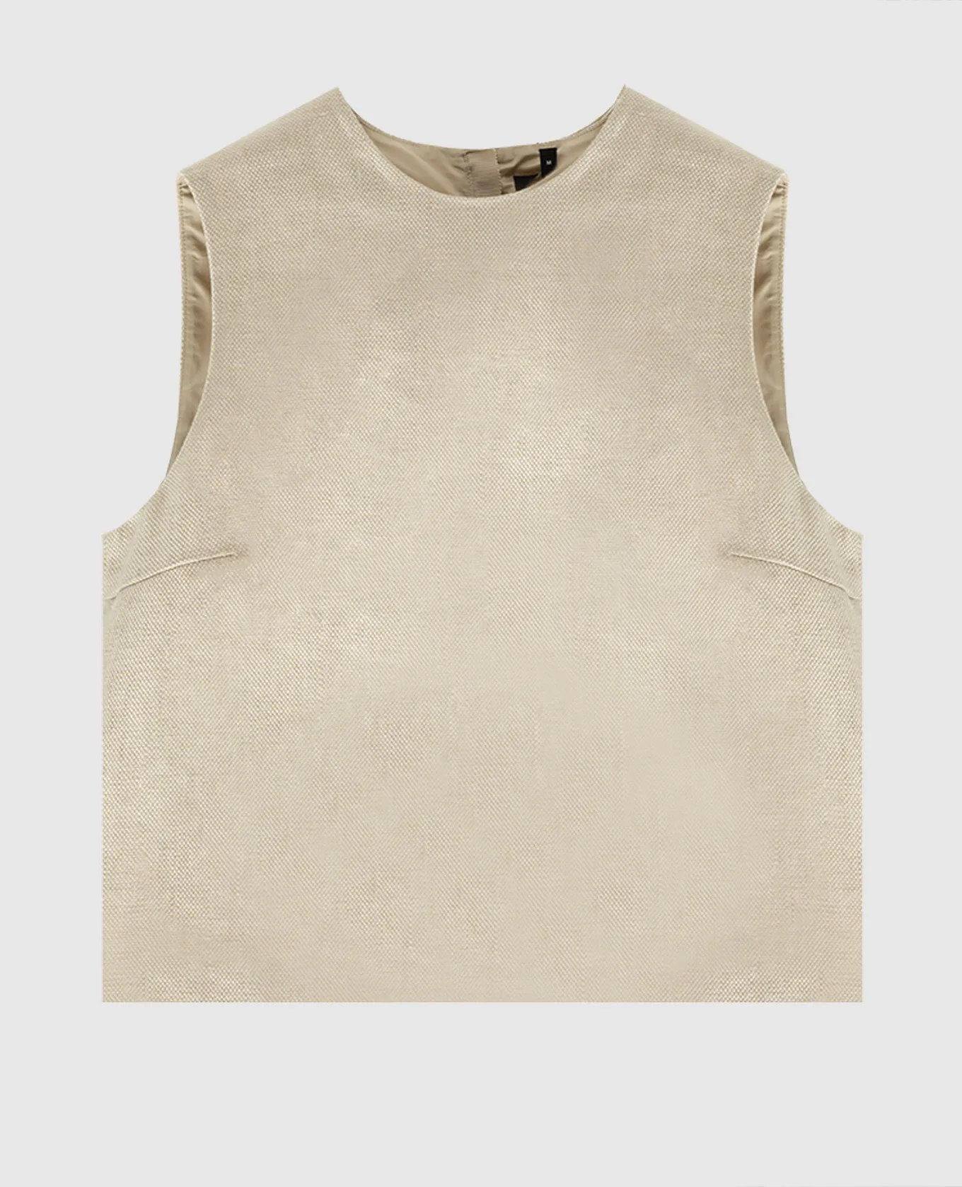 Theory Shell beige linen top