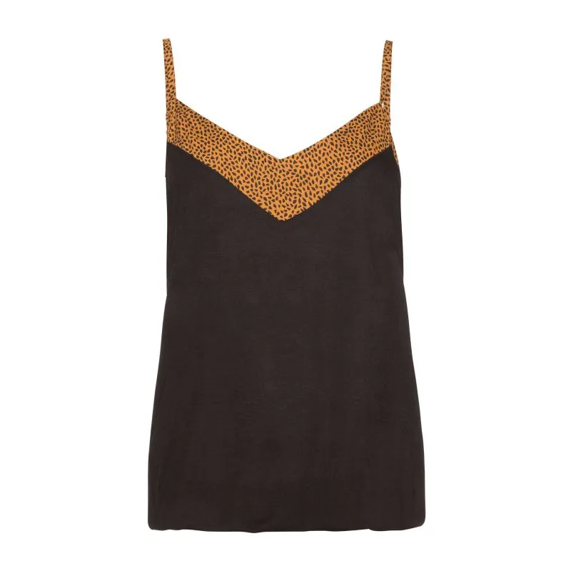 Top de espaguetis Reflect 21 para mujer (negro verdadero)