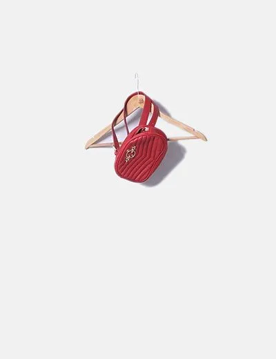 Topshop Riñonera roja detalle metálico