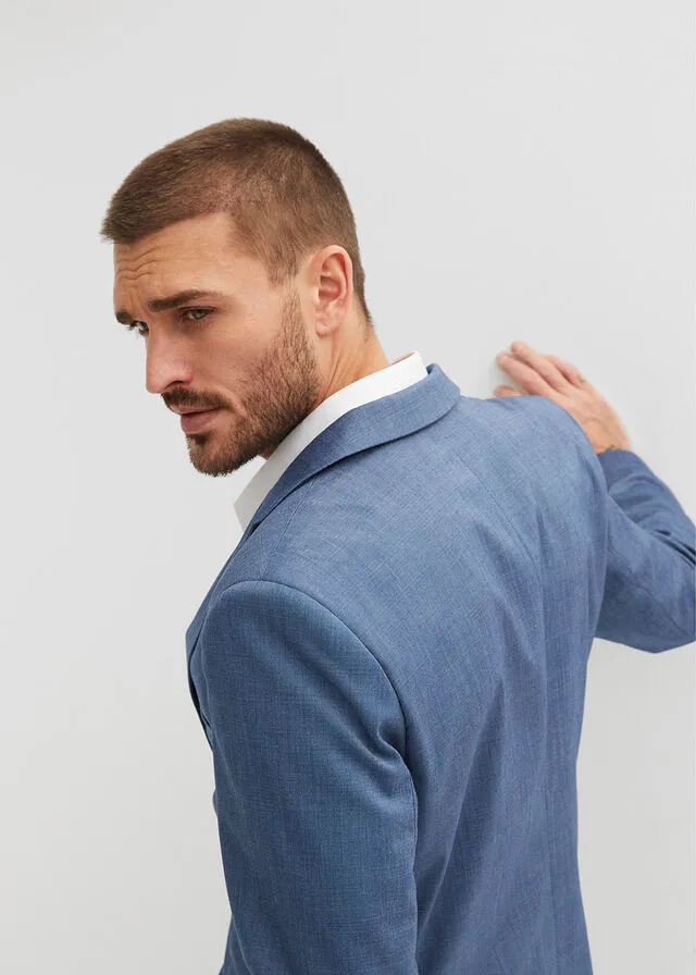 Traje (2 piezas): americana y pantalón Azul marino jaspeado