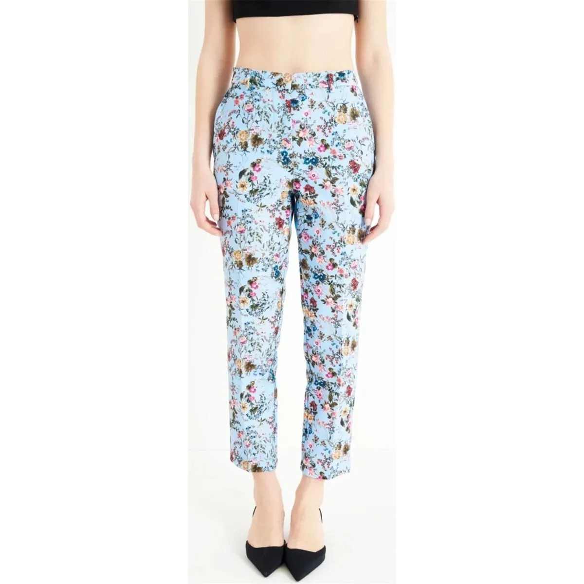 TY1516 Pantalones mujer cielo azul