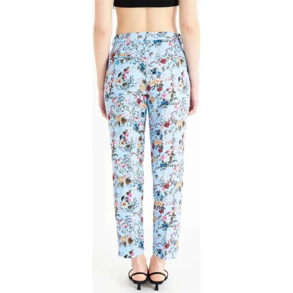 TY1516 Pantalones mujer cielo azul