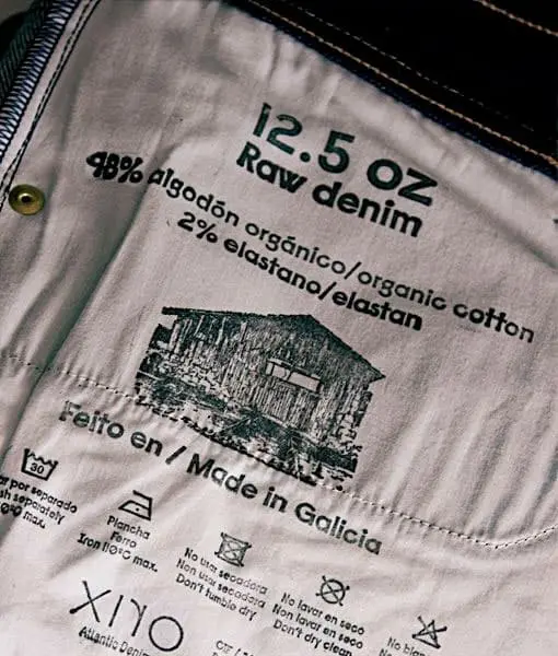 Vaqueros slim fit mujer índigo de algodón orgánico