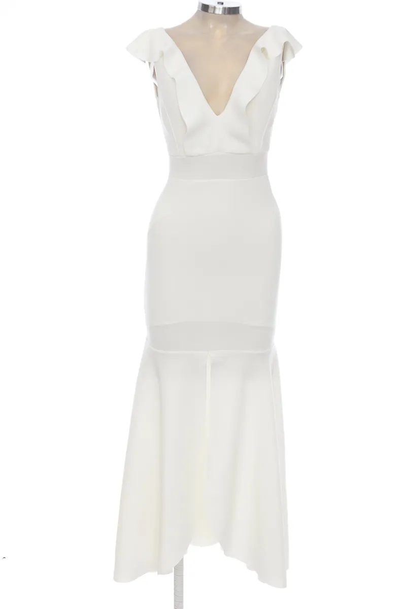 VESTIDO / ENTERIZO COLOR BLANCO  AZUL CIELO