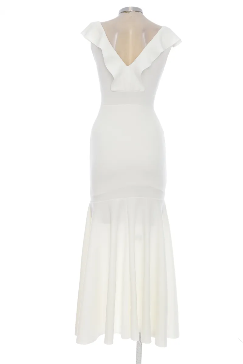 VESTIDO / ENTERIZO COLOR BLANCO  AZUL CIELO