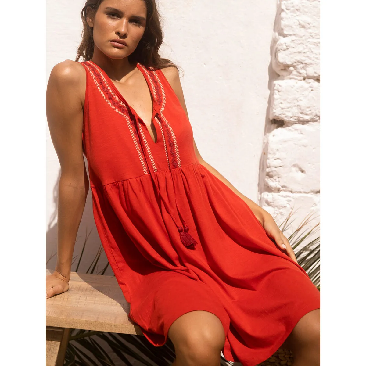 Vestido de verano White Paisley