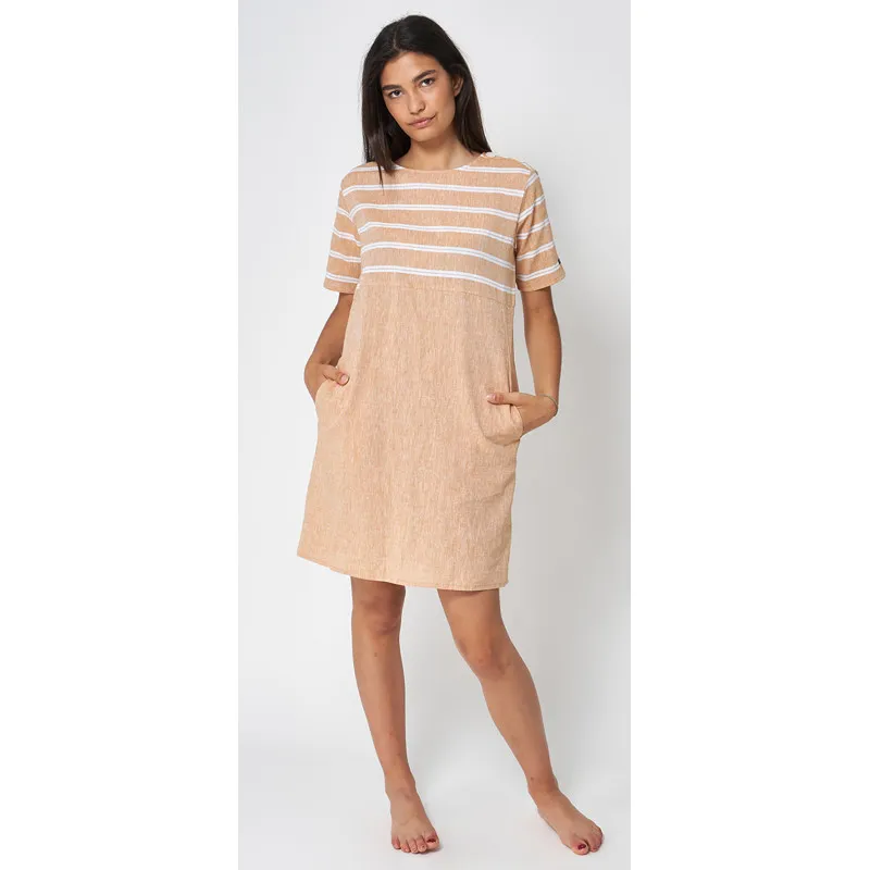 Vestido manga corta para mujer