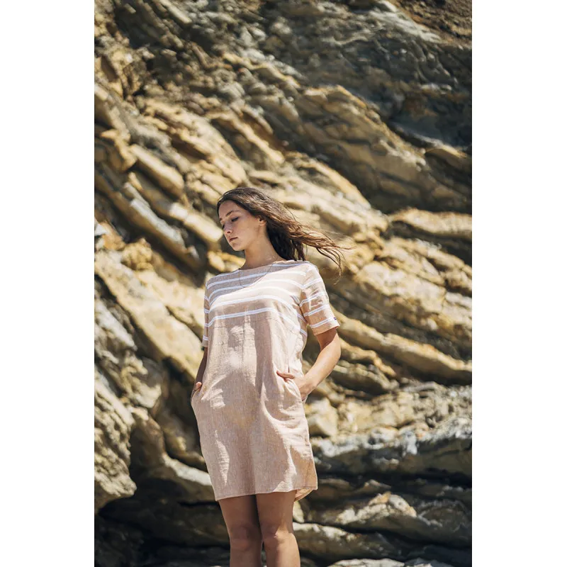 Vestido manga corta para mujer