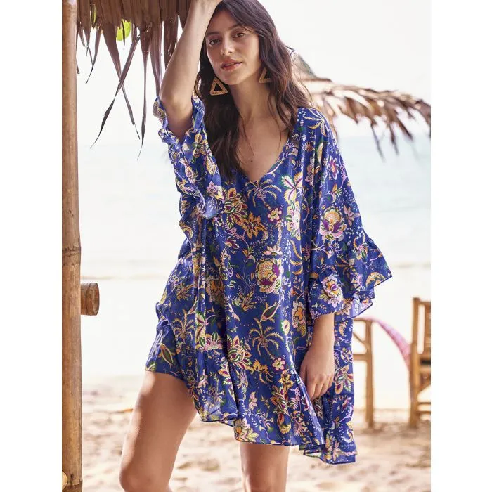 Vestido playa Rosa Faia Flowers of Bali Akalani 8658 Madeira