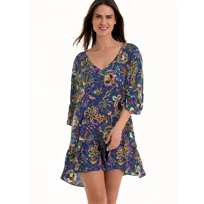 Vestido playa Rosa Faia Flowers of Bali Akalani 8658 Madeira