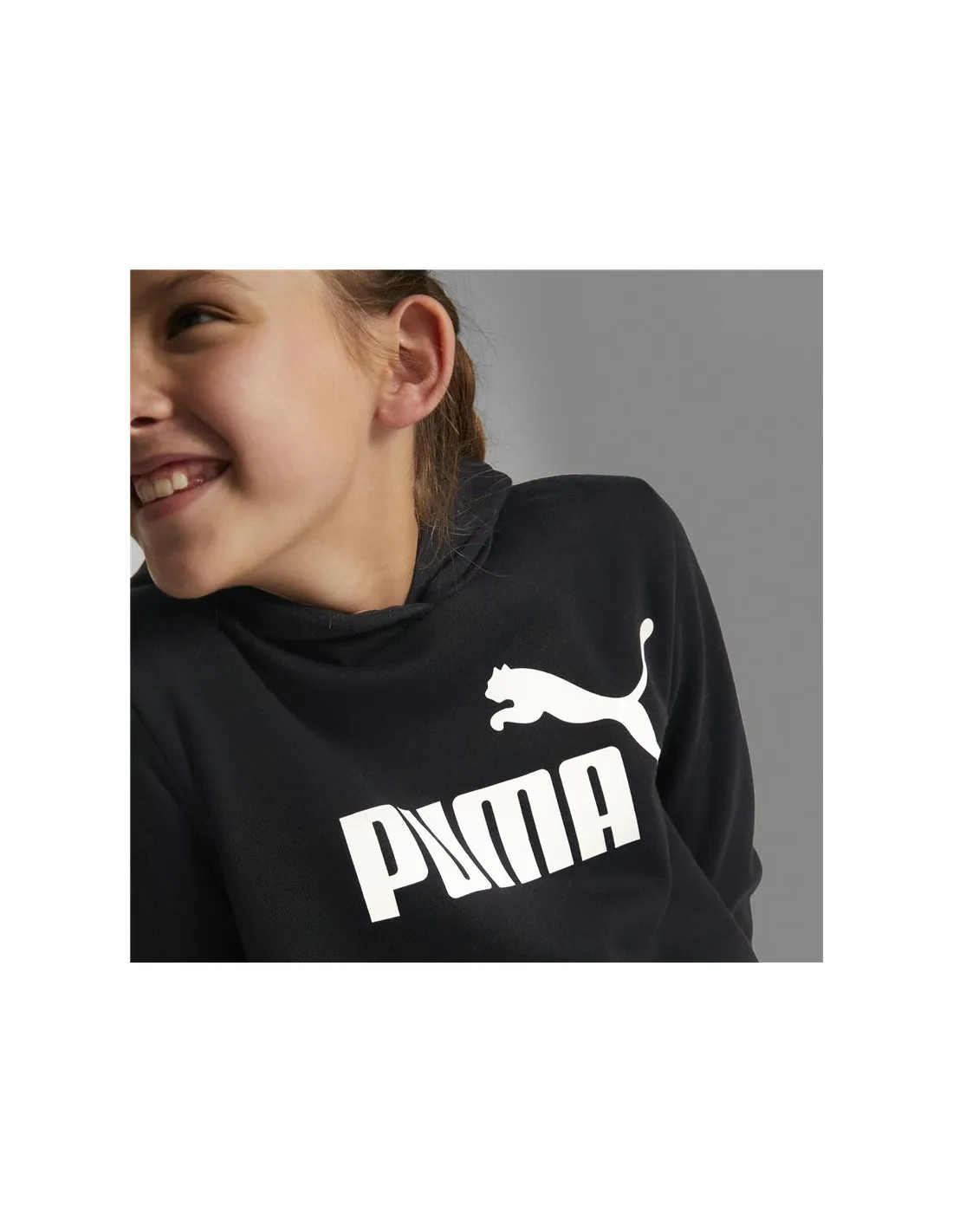 Vestido Puma Essentials Logo Niña Negro