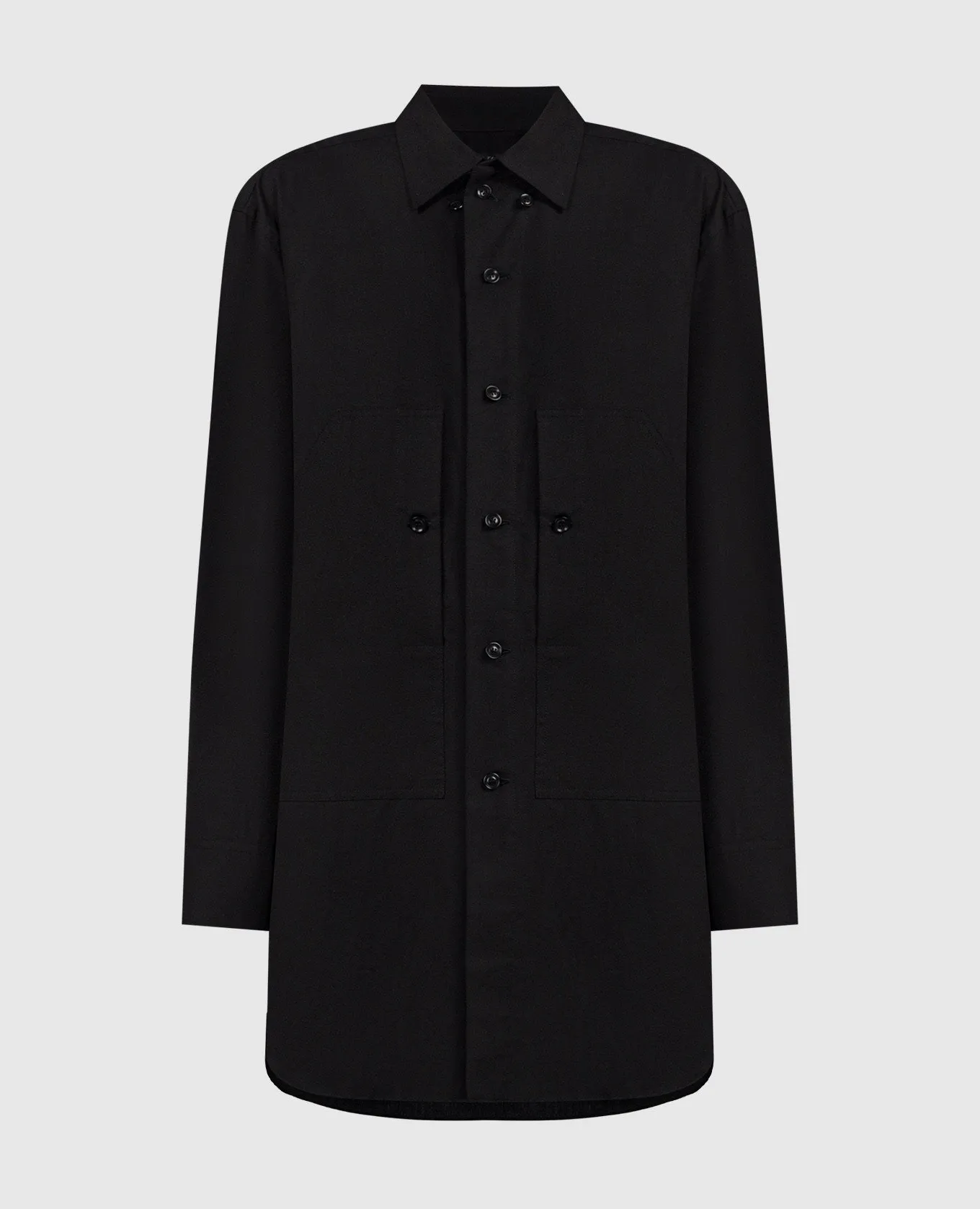 Y`S Yamamoto Black shirt with linen