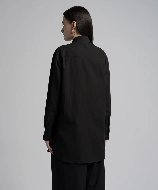 Y`S Yamamoto Black shirt with linen