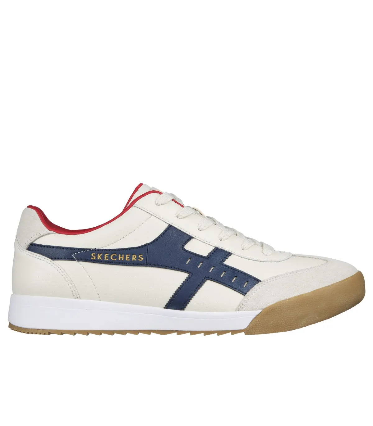 ZAPATILLAS DE CABALLERO ESTILO RETRO SKECHERS ZINGER  MANZANILLA BLANCO